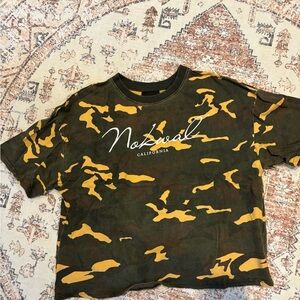 Camouflage T-Shirt - Green and Yellow